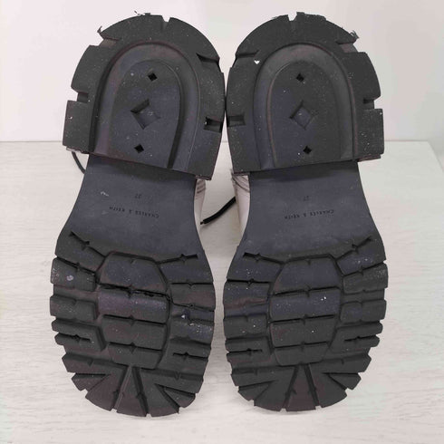 チャールズアンドキース CHARLES&KEITH Selma セルマー チャンキーチェーンカーフブーツ レディース JPN:37