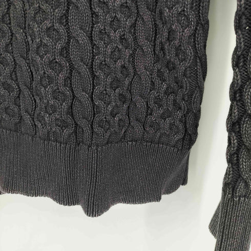 ザラ ZARA ウォッシュド ケーブル ニットセーター メンズ import:L