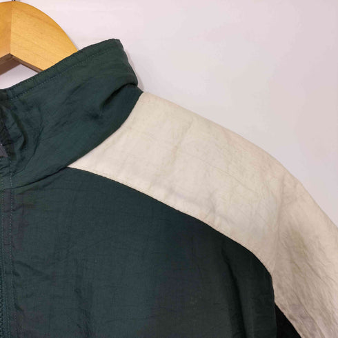 リーボック Reebok 90S vintage reebok big logo sportswear harf zipper jacket マルチカラー ナイロンジャケット メンズ import:XL