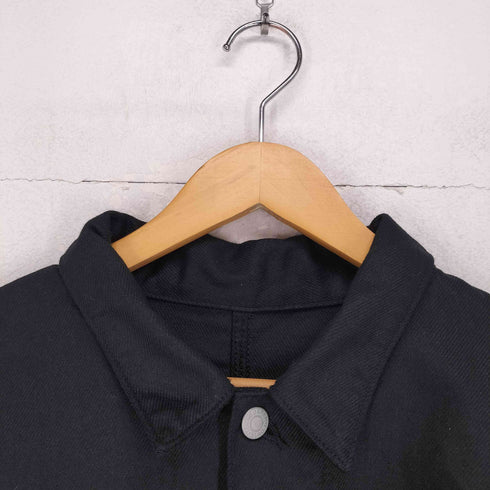 エドウィン EDWIN MADE IN JAPAN COVERALL ブラックデニムカバーオールジャケット メンズ XL