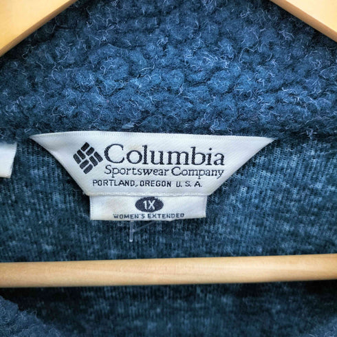 コロンビア Columbia 90s フルジップ ボアフリース ジャケット メンズ 1X