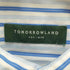 トゥモローランド TOMORROWLAND コットンタイプライター ストライプ バンドカラーシャツ メンズ JPN:XS