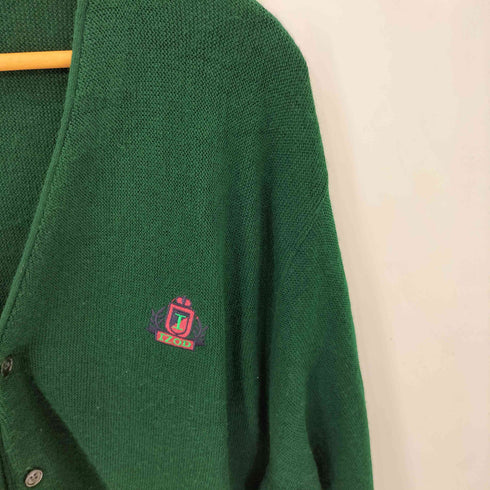 アイゾッド IZOD 90s USA製 エンブレム刺繍 オーバー カーディガン メンズ import:XL