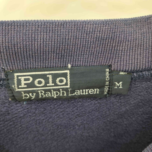 ポロバイラルフローレン Polo by RALPH LAUREN 90s ポニー刺繍クルーネックスウェット メンズ M