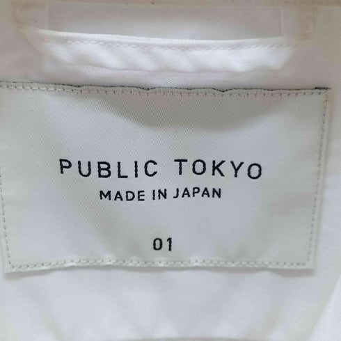 パブリックトウキョウ PUBLIC TOKYO スーピマコットンストレッチブロードレギュラーカラーシャツ メンズ JPN:1