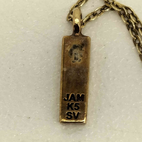 ジャムホームメイド JAM HOME MADE 5K SV刻印 プレートネックレス メンズ