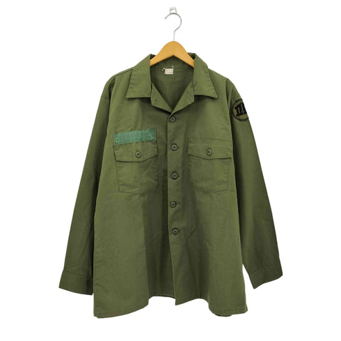 ユーエスアーミー U.S. ARMY 70s ロゴパッチ ミリタリーユーティリティシャツ メンズ 16×35