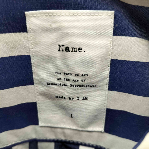 ネーム Name. ストライプ レギュラーカラーシャツ メンズ JPN:1