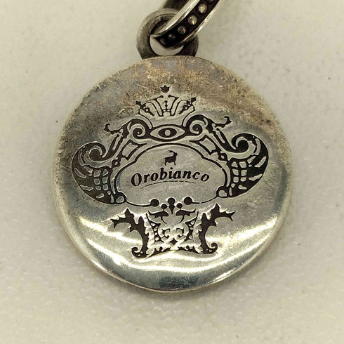 オロビアンコ Orobianco 925刻印 ラウンドチャームネックレス メンズ