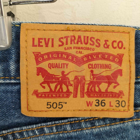 リーバイス Levis レソト製 505 デニムテーパードパンツ メンズ W36 L30