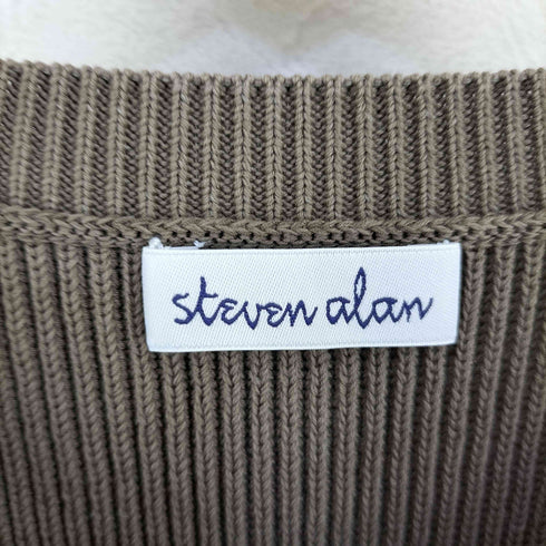 スティーブンアラン Steven Alan GASS COTTON CREW NECK KNIT VEST コットン ニット ベスト メンズ JPN:S