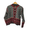 CHRISTIANIA SWEATER ウールニット メタルフックカーディガン チロリアンニット レディース import:M