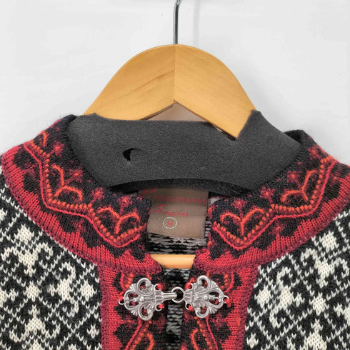 CHRISTIANIA SWEATER ウールニット メタルフックカーディガン チロリアンニット レディース import:M
