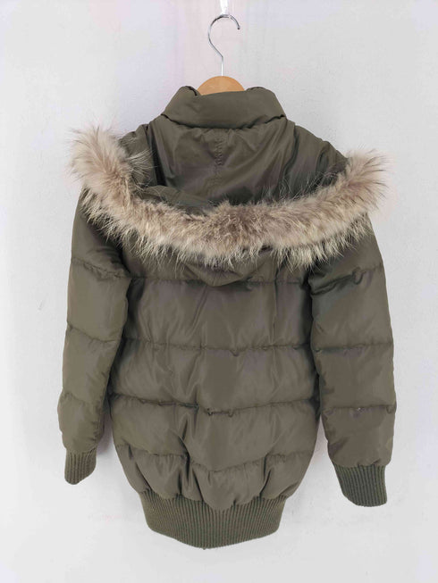 ru JEANS ラクーンファー フード付き ダウンコート レディース 3