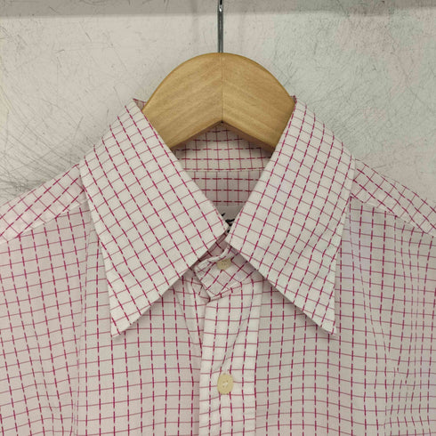 ラコステ LACOSTE チェック柄 半袖 ボタンダウンシャツ メンズ JPN:3