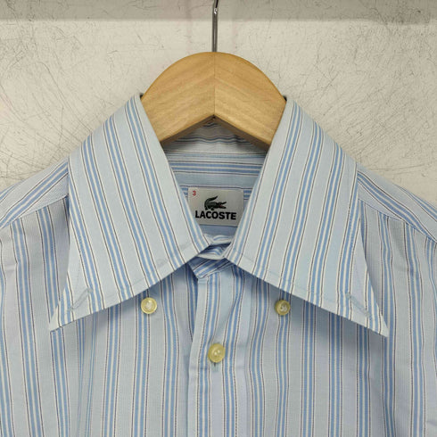 ラコステ LACOSTE ストライプ柄 長袖 ボタンダウンシャツ メンズ JPN:3