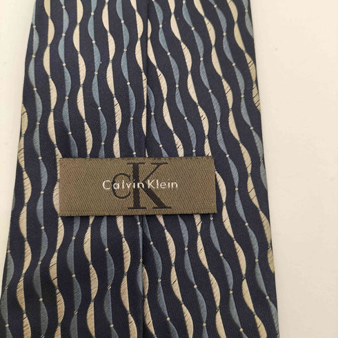 カルバンクライン CALVIN KLEIN 総柄 シルク ネクタイ メンズ