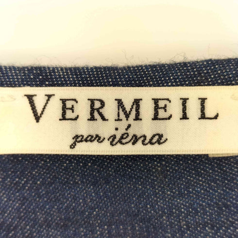 ヴェルメイユ VERMEIL バンドカラー チュニック デニムシャツ レディース FREE