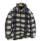 ザラ ZARA 中綿キルティングライナー フーデッド ボア チェック ジャケット レディース import:M