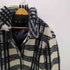 ザラ ZARA 中綿キルティングライナー フーデッド ボア チェック ジャケット レディース import:M