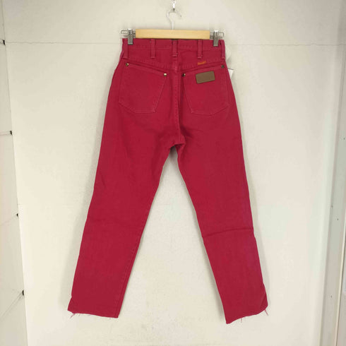 ラングラー Wrangler USA製 カットオフ ストレートカラーデニム レディース