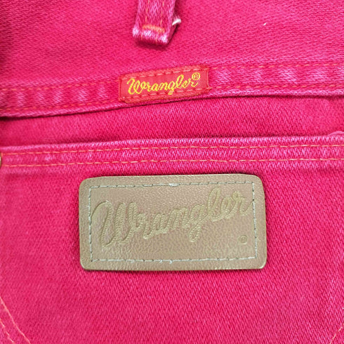 ラングラー Wrangler USA製 カットオフ ストレートカラーデニム レディース