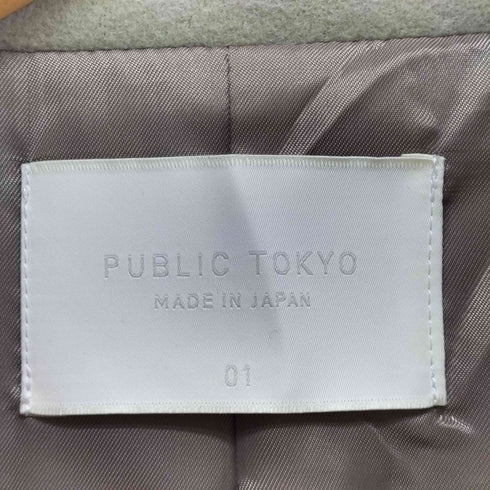 パブリックトウキョウ PUBLIC TOKYO 24AW アシメオーバーヨークコート レディース 1