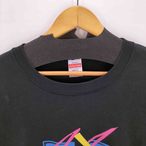 ユナイテッドアスレ UNITED ATHLE フロントプリントクルーネックスウェット メンズ JPN:XL