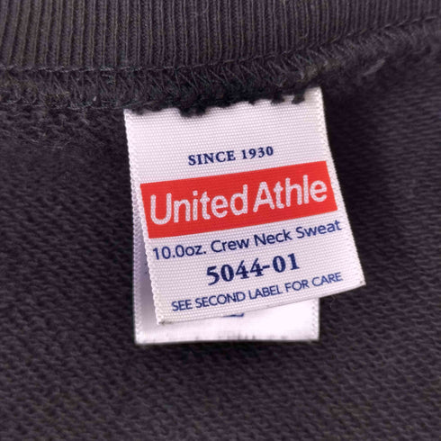 ユナイテッドアスレ UNITED ATHLE フロントプリントクルーネックスウェット メンズ JPN:XL