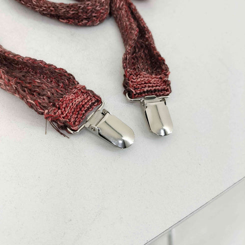 パーバーズ PERVERZE Cross Knit Suspenders メンズ