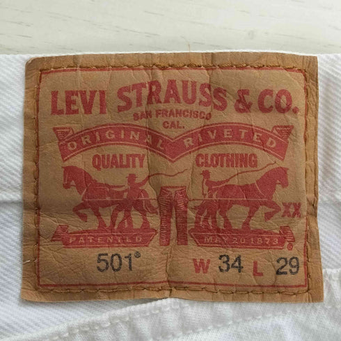 リーバイス Levis 501 ORIGINAL JEANS-OPTIC DAISY メンズ W34/L29
