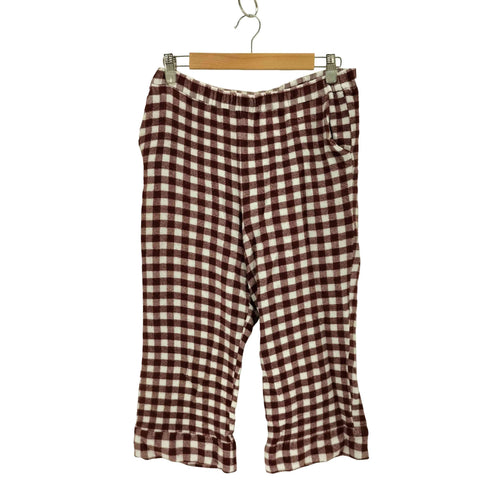 ジェラートピケ gelato pique ネルギンガムチェックロングパンツ レディース FREE