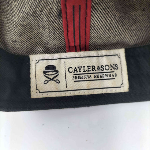 cayler&sons KUSH 刺繍 クロコ デニム ベースボールキャップ メンズ