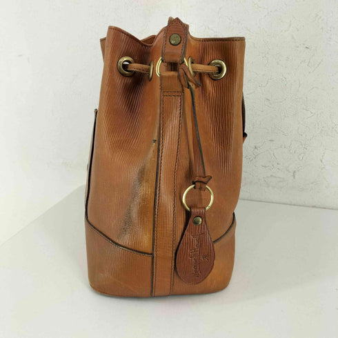 マーガレットハウエル MARGARET HOWELL 型押し レザー ショルダーバック レディース