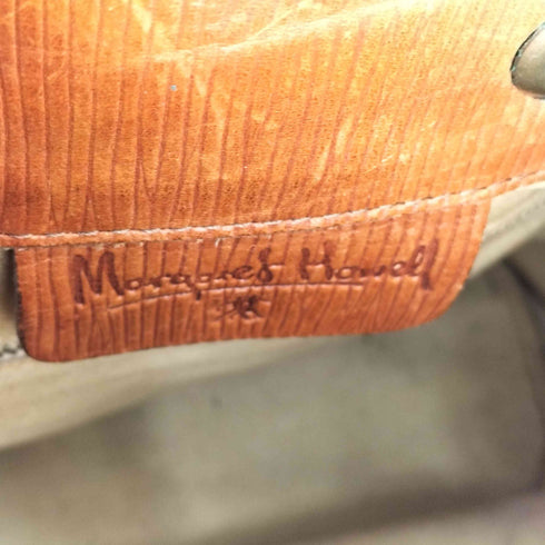 マーガレットハウエル MARGARET HOWELL 型押し レザー ショルダーバック レディース