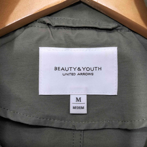 ビューティーアンドユースユナイテッドアローズ BEAUTY & YOUTH UNITED ARROWS カーキ グログランフードマウンテンパーカー レディース JPN:M