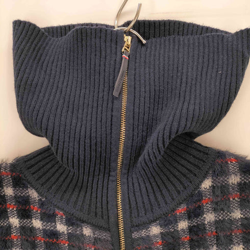 トミーヒルフィガー TOMMY HILFIGER Misses Plaid Sweater Jacket レディース JPN:S