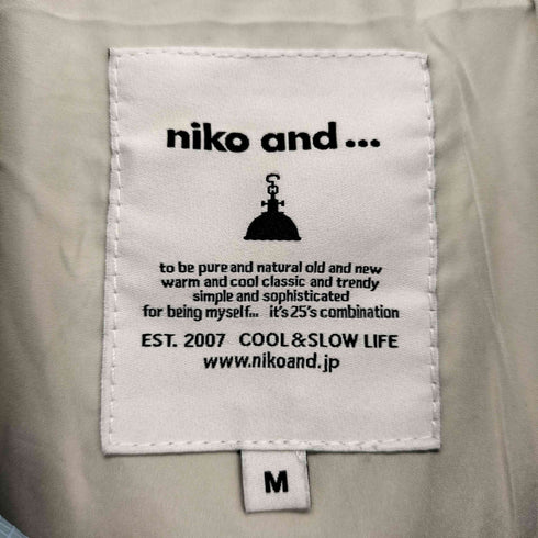 ニコアンド niko and... シアーリップウォームジャケット レディース JPN:M