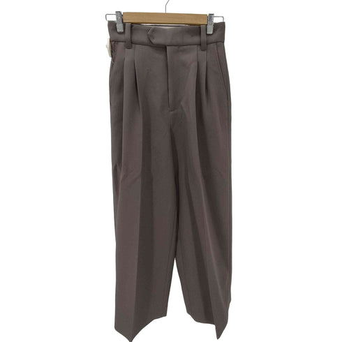 M TO R SUSTAINABLE DOUBLETUCK WIDE PANTS サスティナブル ダブルタック ワイド パンツ レディース JPN:36