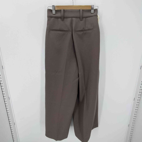 M TO R SUSTAINABLE DOUBLETUCK WIDE PANTS サスティナブル ダブルタック ワイド パンツ レディース JPN:36