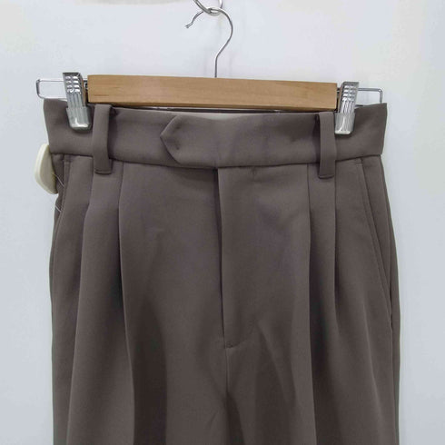 M TO R SUSTAINABLE DOUBLETUCK WIDE PANTS サスティナブル ダブルタック ワイド パンツ レディース JPN:36