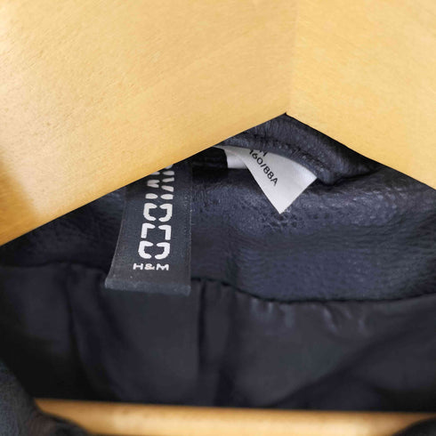 フェイクレザーライダースジャケット レディース S