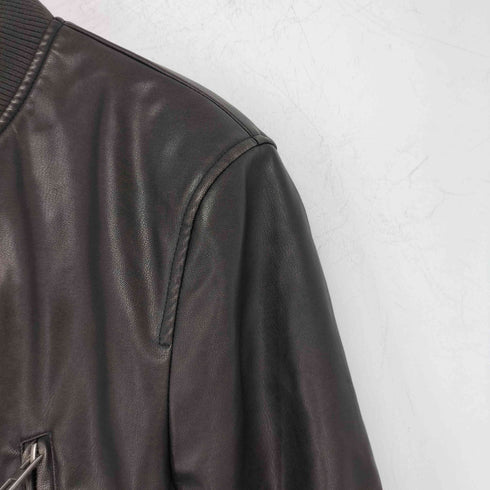 ザラ ZARA フェイクレザー ボンバージャケット レディース import:M