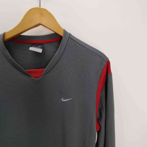ナイキ NIKE 00S SPHERE DRY スフィアドライ スウッシュ ロゴ 刺繍 凹凸 L/S カットソー メンズ import:XL