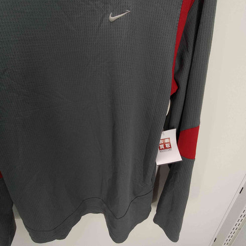 ナイキ NIKE 00S SPHERE DRY スフィアドライ スウッシュ ロゴ 刺繍 凹凸 L/S カットソー メンズ import:XL
