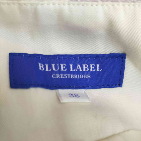 ブルーレーベルクレストブリッジ BLUE LABEL CRESTBRIDGE ウール混 チェックスカーチョ レディース 38