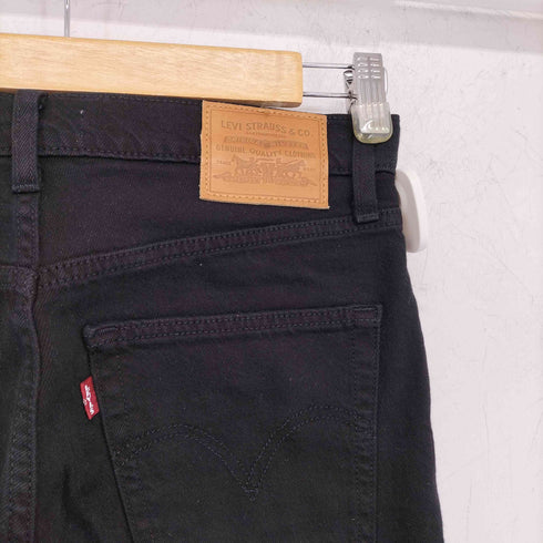 リーバイス Levis RIBCAGE ストレート アンクル ボタンフライ ブラックデニムパンツ メンズ W27