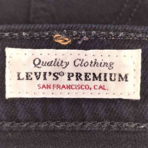 リーバイス Levis RIBCAGE ストレート アンクル ボタンフライ ブラックデニムパンツ メンズ W27