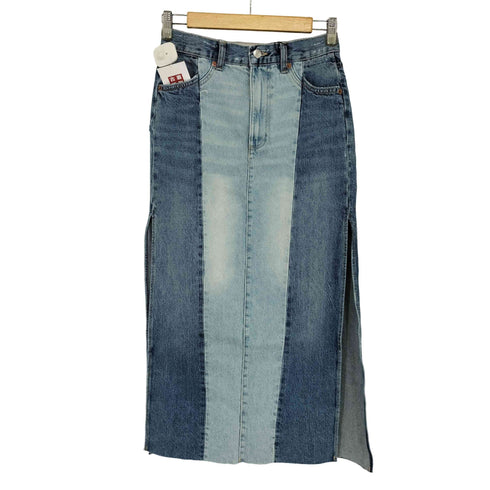 ザラ ZARA デニムパッチワークTRFスカート レディース JPN:S