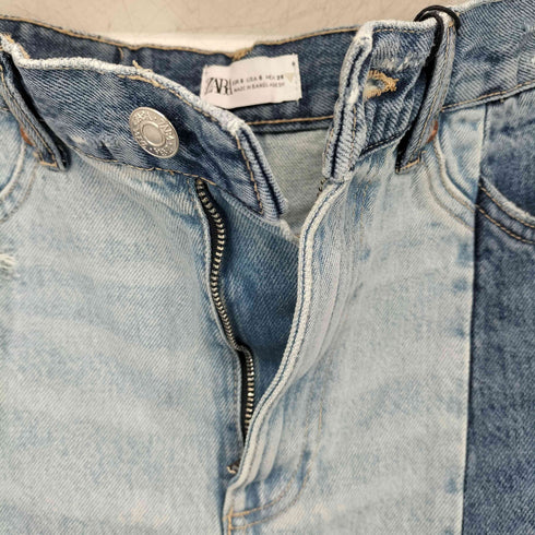 ザラ ZARA デニムパッチワークTRFスカート レディース JPN:S